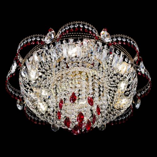 Люстра Камея №1 красная в Кирове Гусь Хрустальный