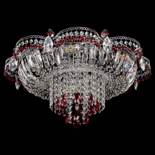 Люстра Камея №1 красная в Кирове Гусь Хрустальный