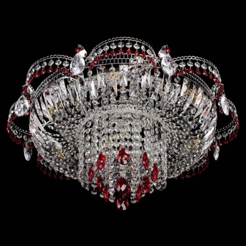 Люстра Камея №1 красная в Кирове Гусь Хрустальный