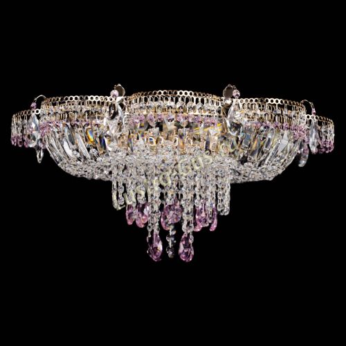 Люстра Камея №1 розовая в Кирове Гусь Хрустальный