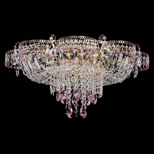 Люстра Камея №1 розовая в Кирове Гусь Хрустальный