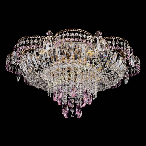 Люстра Камея №1 розовая в Кирове Гусь Хрустальный