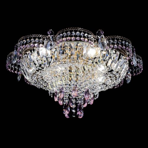 Люстра Камея №1 розовая в Кирове Гусь Хрустальный