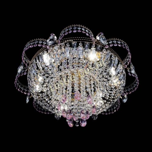 Люстра Камея №1 розовая в Кирове Гусь Хрустальный