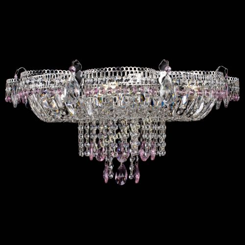 Люстра Камея №1 розовая в Кирове Гусь Хрустальный