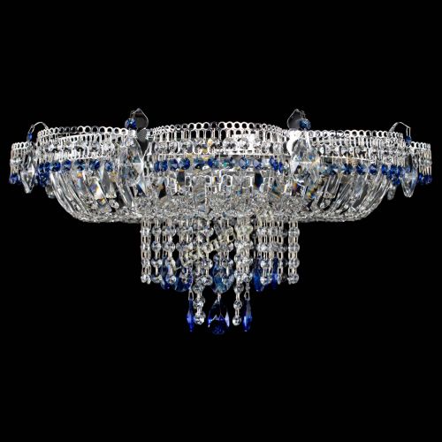 Люстра Камея №1 синяя в Кирове Гусь Хрустальный