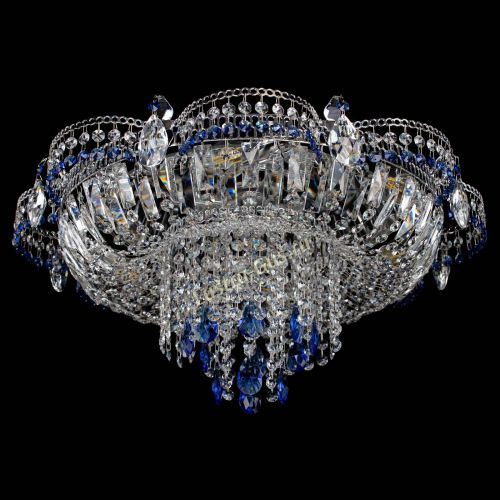 Люстра Камея №1 синяя в Кирове Гусь Хрустальный