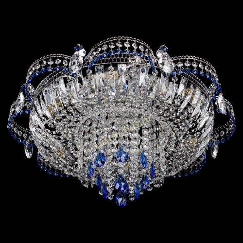Люстра Камея №1 синяя в Кирове Гусь Хрустальный