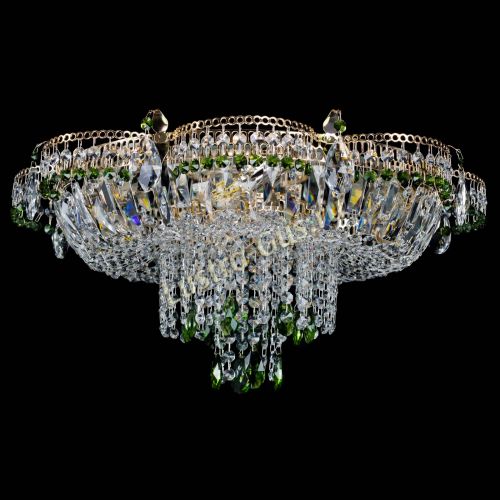 Люстра Камея №1 зеленая в Кирове Гусь Хрустальный