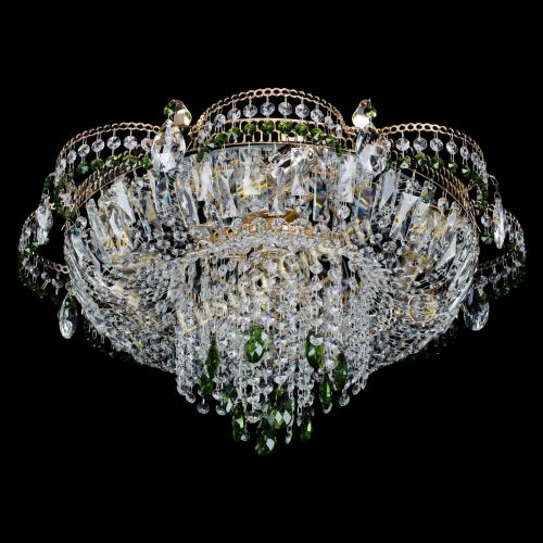 Люстра Камея №1 зеленая в Кирове Гусь Хрустальный