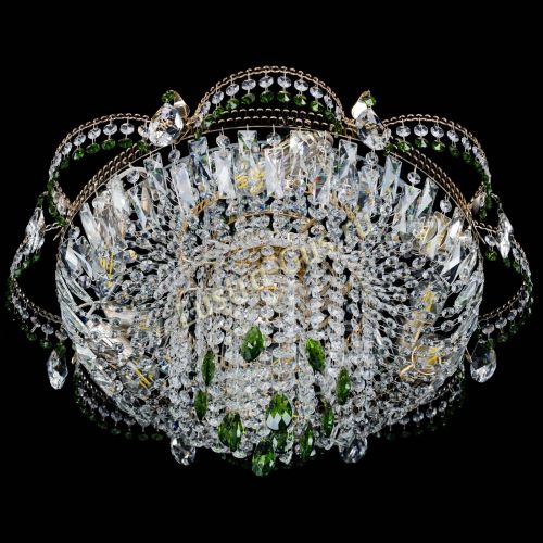 Люстра Камея №1 зеленая в Кирове Гусь Хрустальный