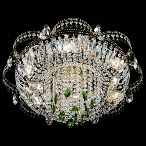 Люстра Камея №1 зеленая в Кирове Гусь Хрустальный