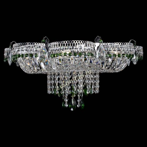 Люстра Камея №1 зеленая в Кирове Гусь Хрустальный