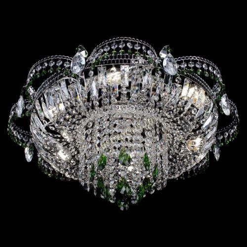Люстра Камея №1 зеленая в Кирове Гусь Хрустальный