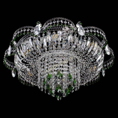 Люстра Камея №1 зеленая в Кирове Гусь Хрустальный