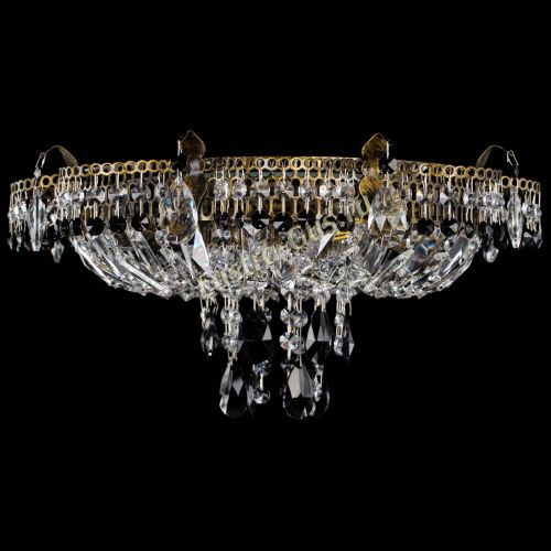 Люстра Камея №4 под бронзу черная в Кирове Гусь Хрустальный