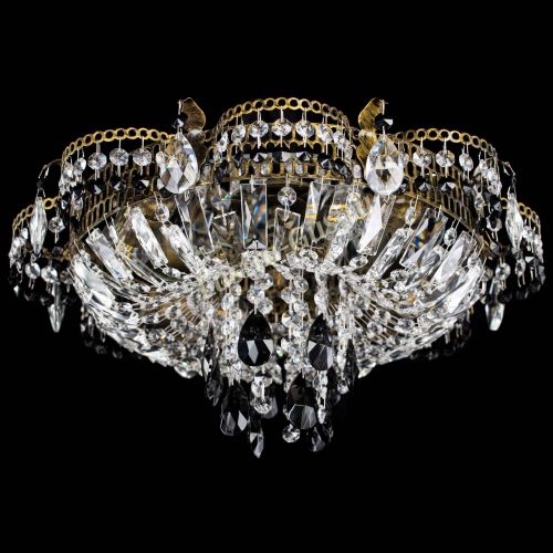 Люстра Камея №4 под бронзу черная в Кирове Гусь Хрустальный