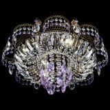 Люстра Камея №4 под бронзу фиолетовая в Кирове