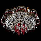 Люстра Камея №4 под бронзу красная в Кирове