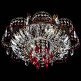 Люстра Камея №4 под бронзу красная в Кирове