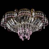 Люстра Камея №4 под бронзу розовая в Кирове