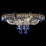 Люстра Камея №4 под бронзу синяя в Кирове