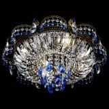 Люстра Камея №4 под бронзу синяя в Кирове