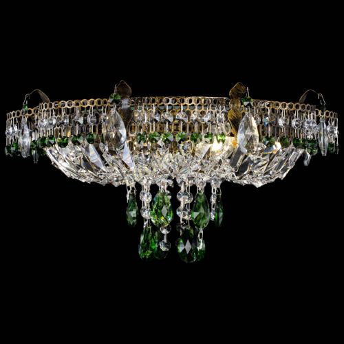 Люстра Камея №4 под бронзу зеленая в Кирове Гусь Хрустальный