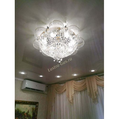 Люстра Камея №8 под бронзу в Кирове Гусь Хрустальный