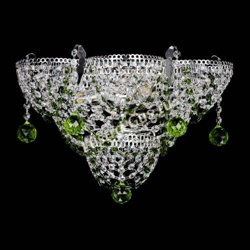 Люстра Камея Анна зеленая в Кирове Гусь Хрустальный