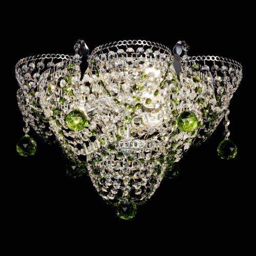 Люстра Камея Анна зеленая в Кирове Гусь Хрустальный