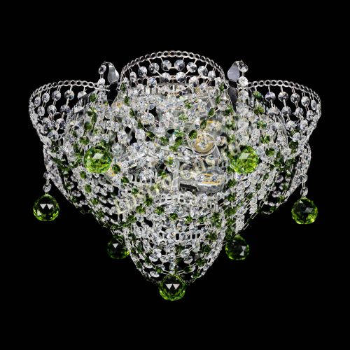 Люстра Камея Анна зеленая в Кирове Гусь Хрустальный