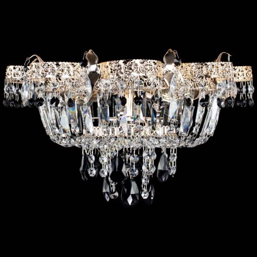 Люстра Камея Флора №4 черная в Кирове Гусь Хрустальный