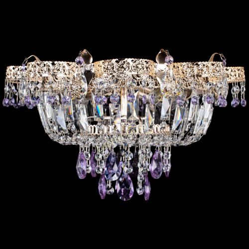 Люстра Камея Флора №4 фиолетовая в Кирове Гусь Хрустальный