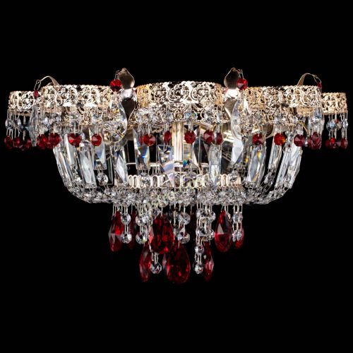 Люстра Камея Флора №4 красная в Кирове Гусь Хрустальный