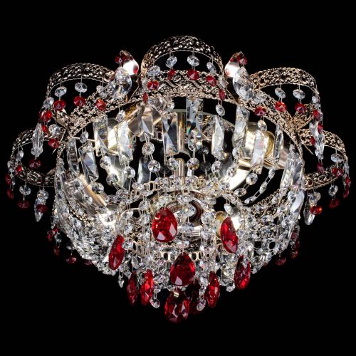 Люстра Камея Флора №4 красная в Кирове Гусь Хрустальный
