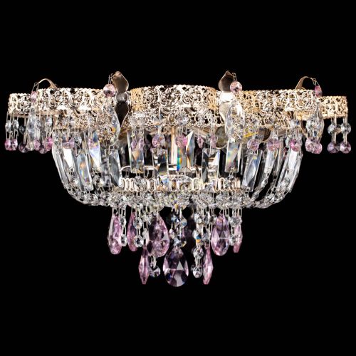 Люстра Камея Флора №4 розовая в Кирове Гусь Хрустальный
