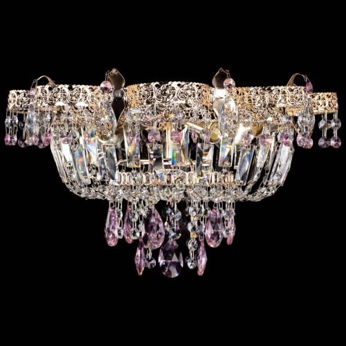 Люстра Камея Флора №4 розовая в Кирове Гусь Хрустальный