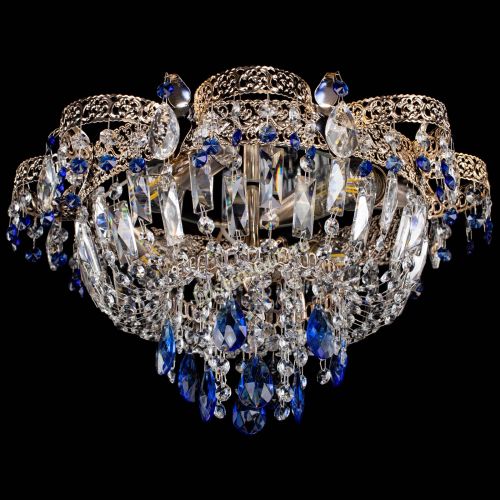 Люстра Камея Флора №4 синяя в Кирове Гусь Хрустальный