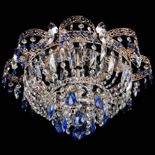 Люстра Камея Флора №4 синяя в Кирове Гусь Хрустальный