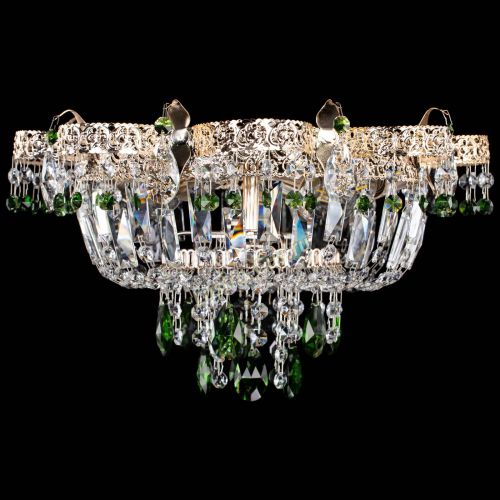 Люстра Камея Флора №4 зеленая в Кирове Гусь Хрустальный