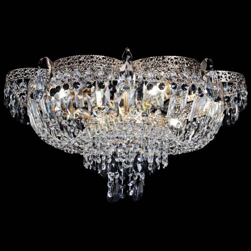 Люстра Камея Флора Журавлик №6 черная в Кирове Гусь Хрустальный