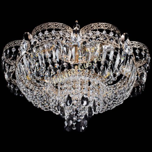 Люстра Камея Флора Журавлик №6 черная в Кирове Гусь Хрустальный