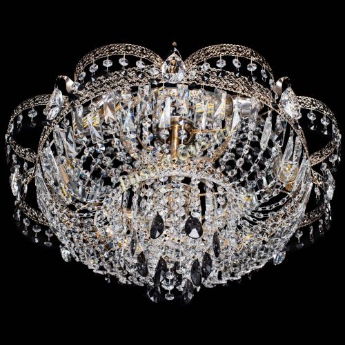 Люстра Камея Флора Журавлик №6 черная в Кирове Гусь Хрустальный