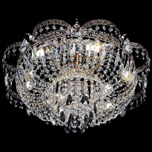 Люстра Камея Флора Журавлик №6 черная в Кирове Гусь Хрустальный