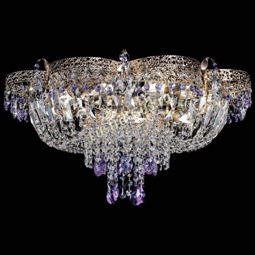 Люстра Камея Флора Журавлик №6 фиолетовая в Кирове Гусь Хрустальный