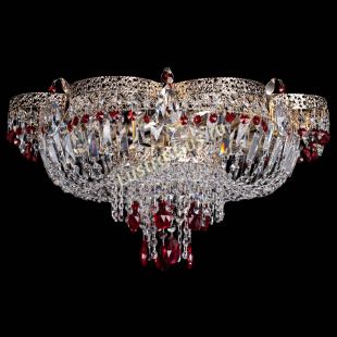  Люстра Камея Флора Журавлик №6 красная