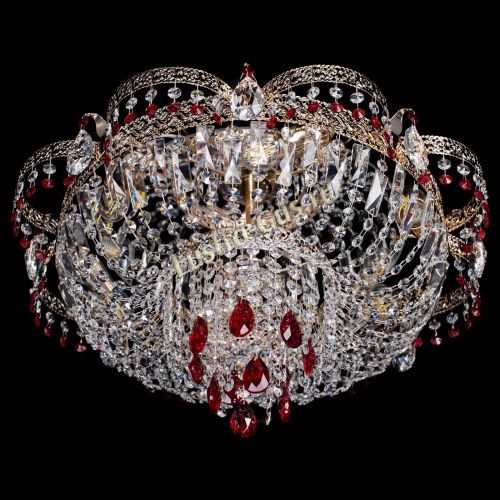 Люстра Камея Флора Журавлик №6 красная в Кирове Гусь Хрустальный