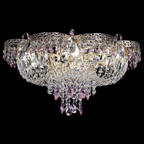 Люстра Камея Флора Журавлик №6 розовая в Кирове Гусь Хрустальный