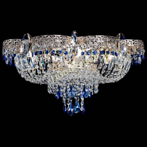 Люстра Камея Флора Журавлик №6 синяя в Кирове Гусь Хрустальный